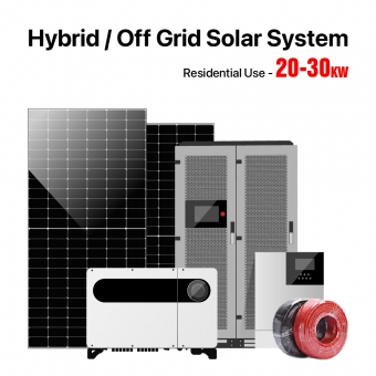 20-30KW Hybrydowy / Off Grid Układ Słoneczny do użytku domowego 
