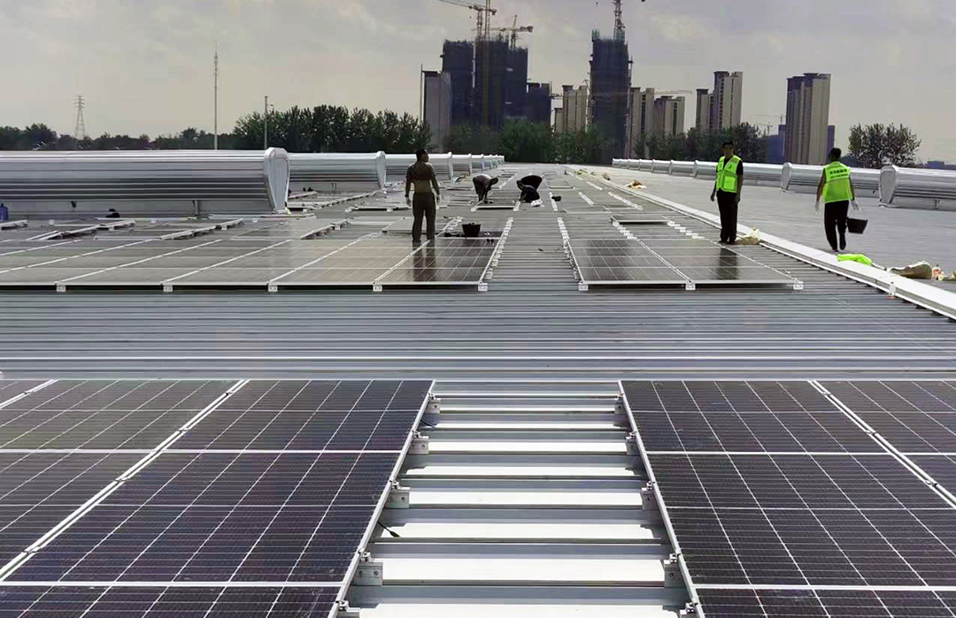 DAH Solar Suzhou Przemysłowa i komercyjna pełnoekranowa elektrownia 2,5 MW