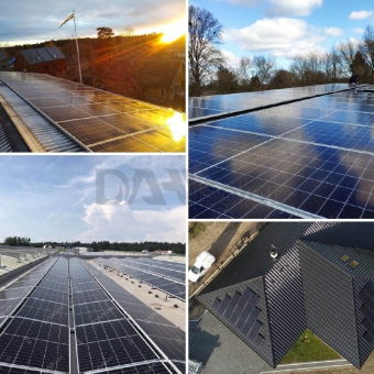 DHT-M72X10-520 ~ 560W 1/3 cięcia Niskoprądowe panele słoneczne o wysokiej wydajności 