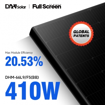 Monochromatyczne panele słoneczne DHM-54X10/FS 390 ~ 420 W na pełnym ekranie
 